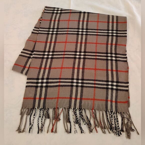 Plaid Fringe Winter Scarf Men's Women's Unisex - Picture 9 of 12